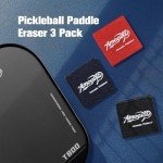 Amoswiz Pickleball Paddle Eraser, Pickle Ball Paddle Cleaner for Raw Carbon Fiber Paddles, 3 Color Pickleball Eraser Set, Residue Scrach Dirt Quick Removal