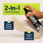 MIGHTY HALO Grip Spray – 2-in-1 Golf Club Cleaner & Restorer for Basketball Shoe Soles, Soccer Gloves, Baseball Bats, Tennis & Pickleball – 5oz