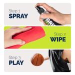 MIGHTY HALO Grip Spray – 2-in-1 Golf Club Cleaner & Restorer for Basketball Shoe Soles, Soccer Gloves, Baseball Bats, Tennis & Pickleball – 5oz