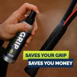 MIGHTY HALO Grip Spray – 2-in-1 Golf Club Cleaner & Restorer for Basketball Shoe Soles, Soccer Gloves, Baseball Bats, Tennis & Pickleball – 5oz