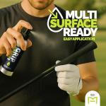 MIGHTY HALO Grip Spray – 2-in-1 Golf Club Cleaner & Restorer for Basketball Shoe Soles, Soccer Gloves, Baseball Bats, Tennis & Pickleball – 5oz