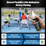 Spekkled Girrafe Pickleball Paddle Cleaner Spray with Cleaning Cloths (Pack of 2) - Removes Dirt, Ball Residue, Scuff Marks - EPA Safer Ingredients, Pickleball Accessories, Pickleball Gifts - 8 FL Oz