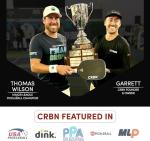 CRBN Pickleball - Paddle Eraser, Best Carbon Fiber Pickle Ball Racket Cleaner, Fast & Easy Rubber Bar to Remove Ball Residue, Dirt, & Minor Scrapes/Scratches - Patent Pending (Black, 2 Pack)