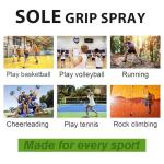 Athletic Shoe Grip Spray - 120ml Sole Cleaner and Grip Enhancer | Sports Performance Spray for Basketball, Baseball, Volleyball, Soccer, Tennis, Pickleball, and Court Training Footwear