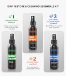 NIMOSY Pro Sport Grip Care Kit -Includes Grip Cleaner, Grip Spray and Goalkeeper Glove Tackfier, Grip Restore & Cleaner for Golf Football Shoes Baseball Tennis Pickleball Volleyball, Gifts for men