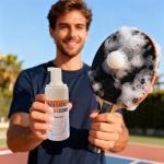 Paddle Cleaner - 100ml Foam Cleaning Spray, Quick Action Formula, Powerful Dirt Remover | Sports Equipment Care for Tennis Golf Badminton Racquet Pong Pickleball Washing Oil Dust Sand