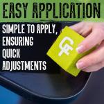 Gradient Fitness Pickleball Paddle Eraser, Pickle Ball Racket Natural Cleaner, Efficiently Removes Ball Residue, Dust, Dirt, & Minor Scrapes/Scratches, Increases Grit, Pickleball Paddle (Green)