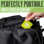 Gradient Fitness Pickleball Paddle Eraser, Pickle Ball Racket Natural Cleaner, Efficiently Removes Ball Residue, Dust, Dirt, & Minor Scrapes/Scratches, Increases Grit, Pickleball Paddle (Green)