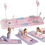 Foldable Multi-Purpose Pilates Reformer Board (Pink)