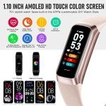 AMOLED Fitness Tracker with Sleep and Activity Monitor
