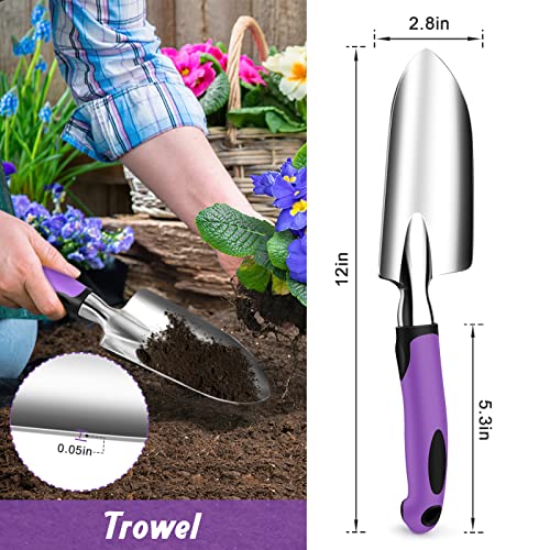 Tropical Garden Tool Set with Non-Slip Grip