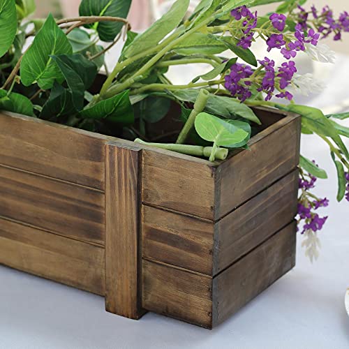 Rustic Wood Planter Boxes for Tropical Décor