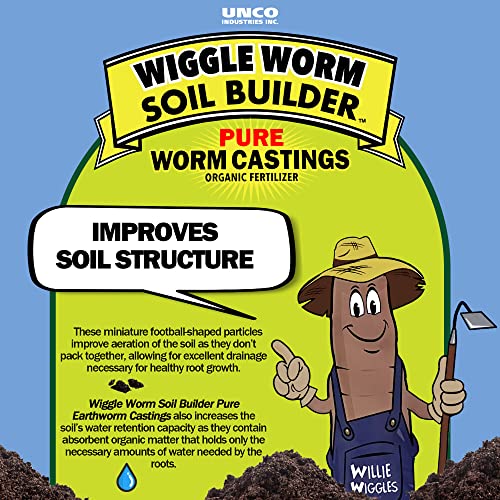 100% Pure Organic Worm Castings for Soil Fertility – 15lbs