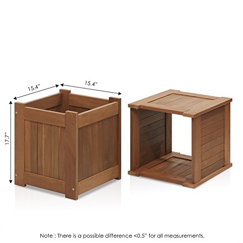 Tioman Hardwood Flower Box Two-Pack