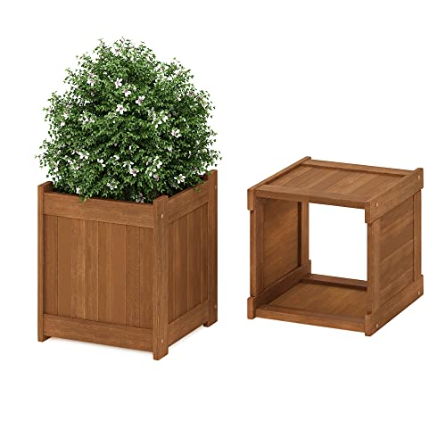 Tioman Hardwood Flower Box Two-Pack