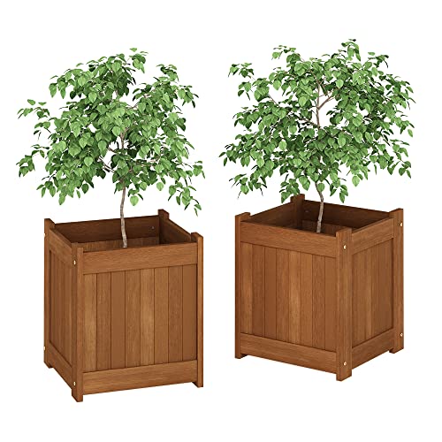 Tioman Hardwood Flower Box Two-Pack