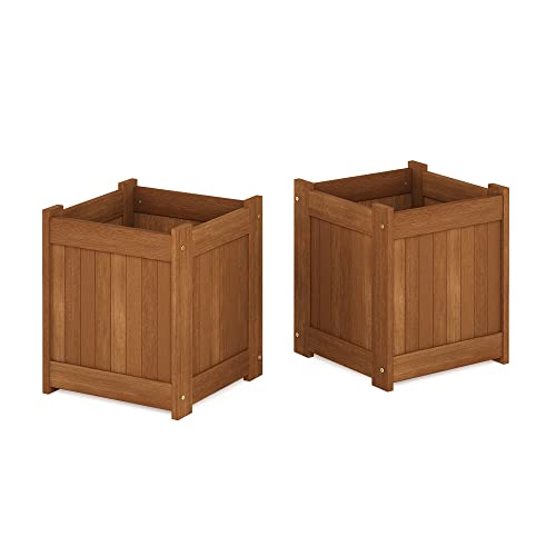 Tioman Hardwood Flower Box Two-Pack