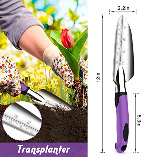 Tropical Garden Tool Set with Non-Slip Grip