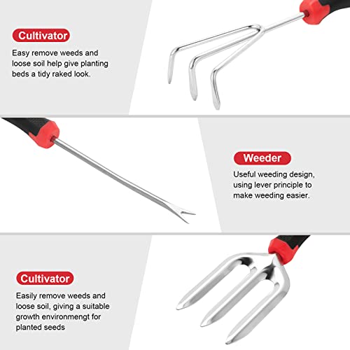MOXILS 9-Piece Stainless Steel Garden Tool Set