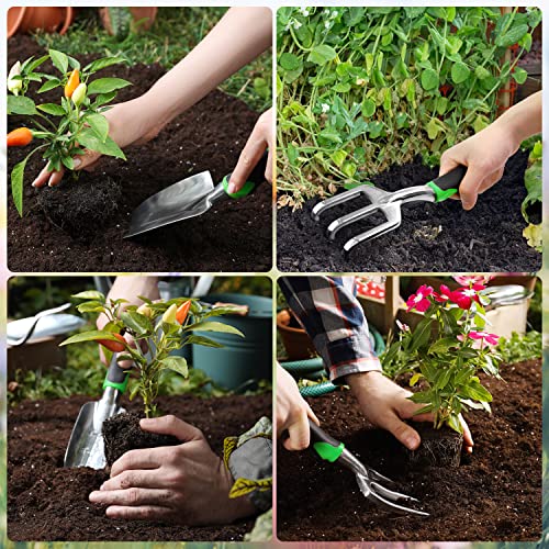 8-Piece Lightweight Garden Tool Set with Tote Bag