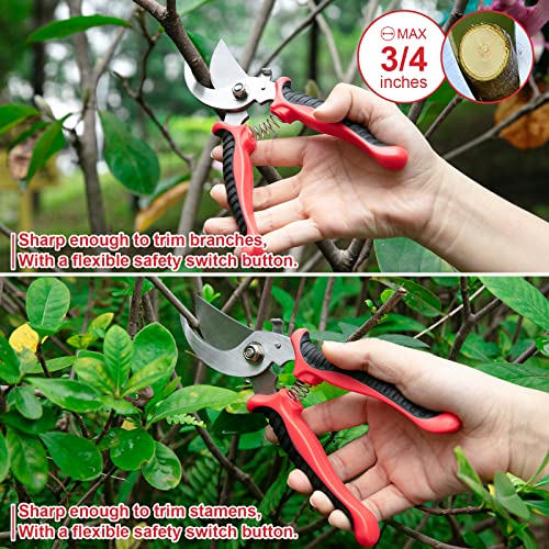 MOXILS 9-Piece Stainless Steel Garden Tool Set