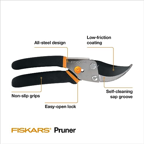 Precision-Ground Steel Blade Garden Clippers