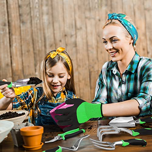 8-Piece Lightweight Garden Tool Set with Tote Bag