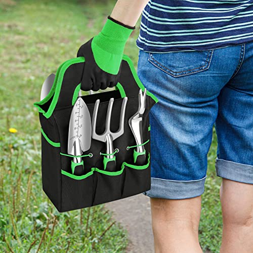 8-Piece Lightweight Garden Tool Set with Tote Bag