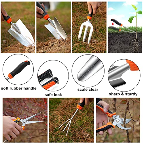 10-Piece Stainless Steel Garden Tool Set