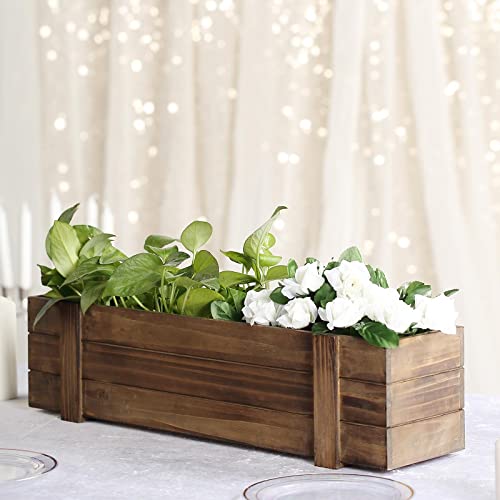 Rustic Wood Planter Boxes for Tropical Décor