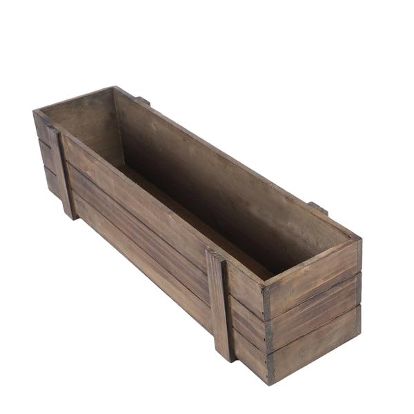 Rustic Wood Planter Boxes for Tropical Décor