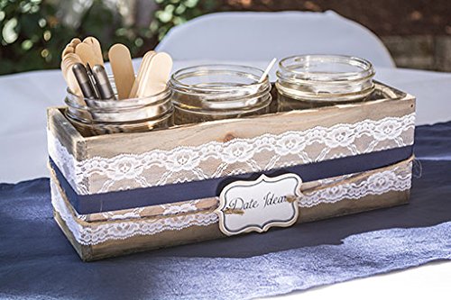 Rustic Wood Planter Box Set for Weddings and Gardens