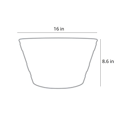 16" Whiskey Barrel Planter - Weather Resistant Resin