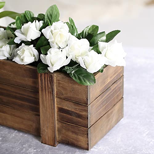 Rustic Wood Planter Boxes for Tropical Décor