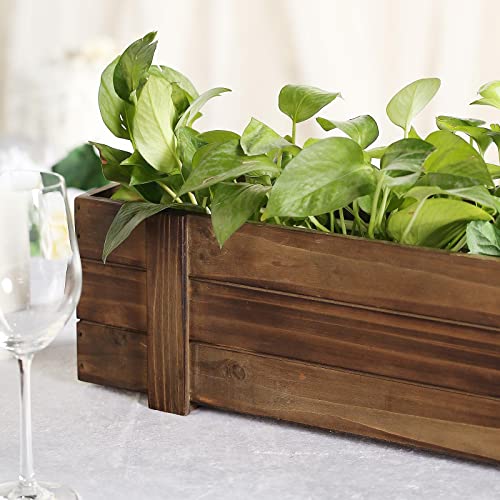 Rustic Wood Planter Boxes for Tropical Décor
