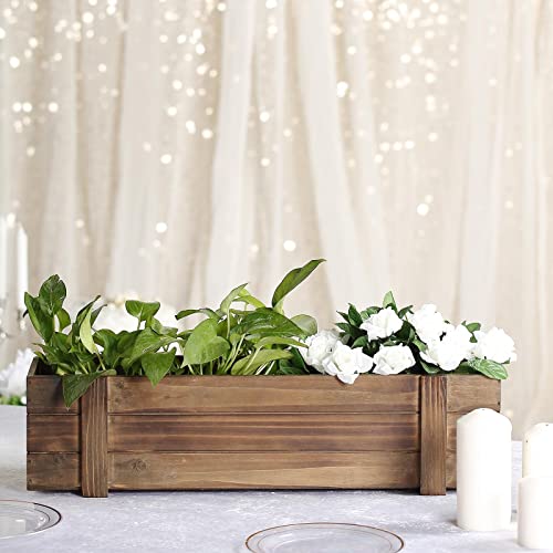 Rustic Wood Planter Boxes for Tropical Décor