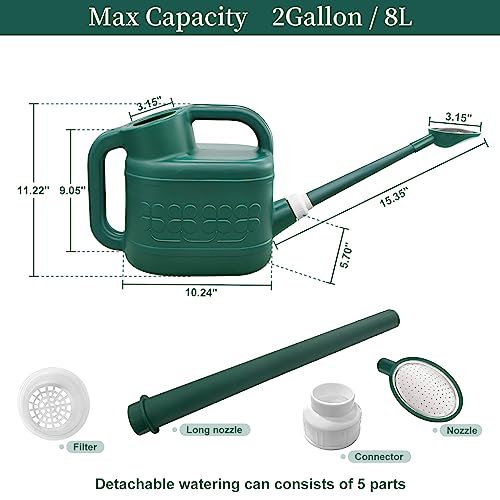 Large Outdoor Watering Can with Long Spout