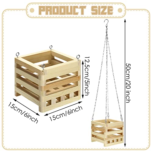Wooden Plant Hanger with 20" Chain