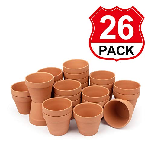 Terra Cotta Pot with Drainage (4") - 26 Pack