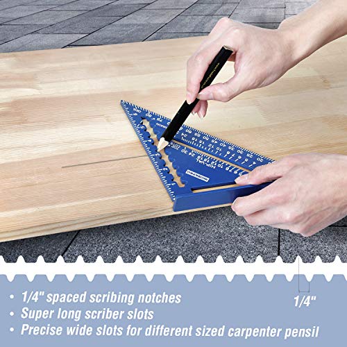 Workpro 7" & 12" Woodworking Angle Squares