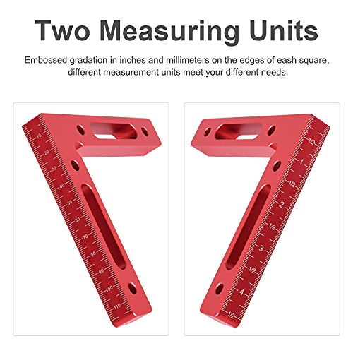 Aluminium 90-Degree Positioning Squares for Woodworking