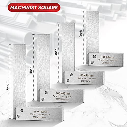 Precision Machinist Square Set for Woodworking