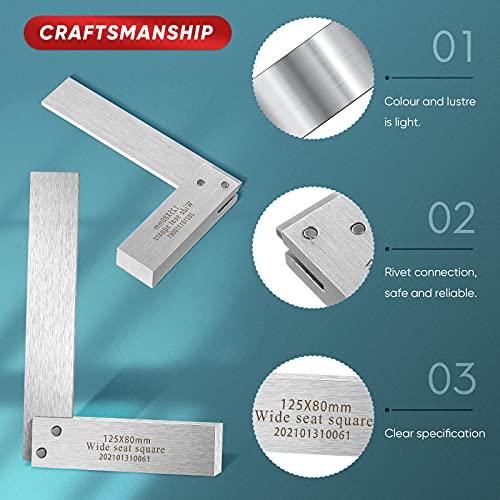 Precision Machinist Square Set for Woodworking