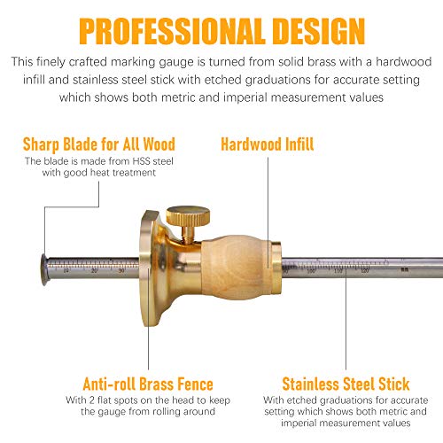 Wheel Marking Gauge Kit with Extra Cutters