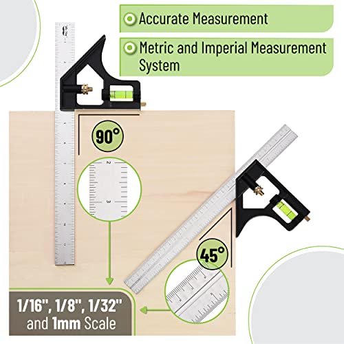 Mr. Pen Rafter and Combination Square Tool Set