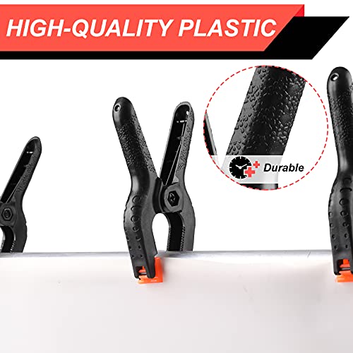 12 Pack Small Heavy Duty Plastic Spring Clamps