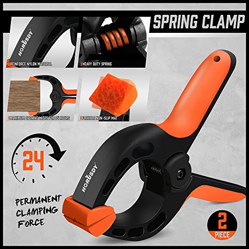 6-Pack Quick Clamps for Woodworking, 12" and 6