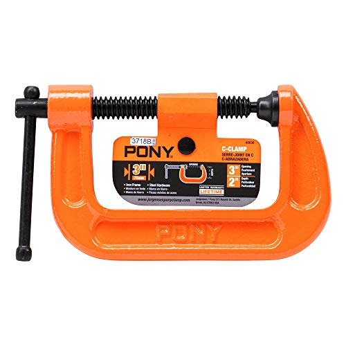 Pony Jorgensen 3" C-Clamp, Orange - Woodworking