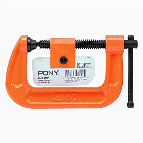 Pony Jorgensen 3" C-Clamp, Orange - Woodworking