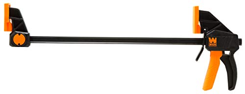 WEN 12-Inch Steel Bar Clamps - Heavy Duty, Two Pack